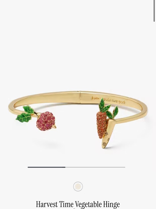 kate spade Jewelry - Kate Spade Harvest Time vegetable hinge cuff 🥕